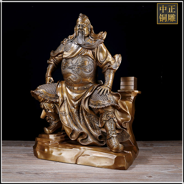 坐式銅關公雕塑鑄造加工.jpg 坐式銅關公雕塑鑄造加工.jpg